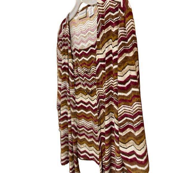 Alfred Dunner Woman Geometric Print Round Neck Tunic 2 Necklaces Size 2x - Picture 4 of 9